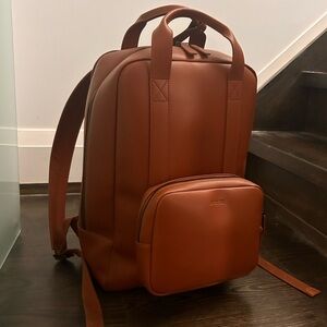 Monos Metro Backpack Vegan Leather Mahogany